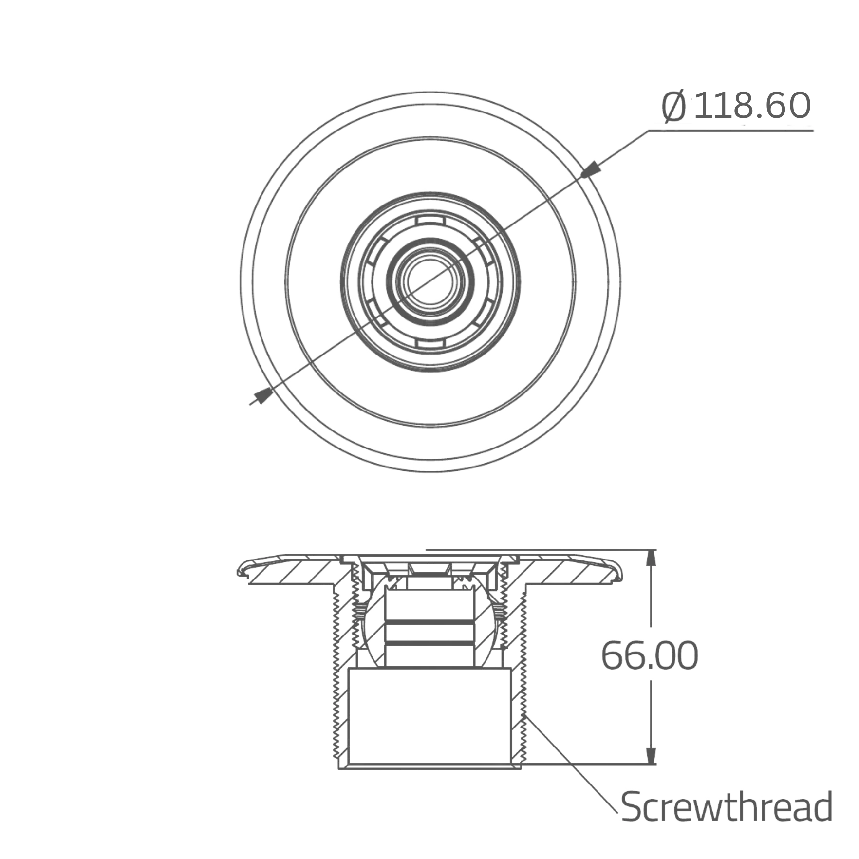 Concrete Pool Threaded Wall Inlet Nozzle